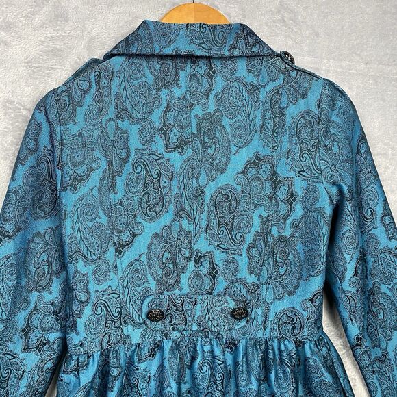Anthropologie Piko 1988 Retro Tapestry Coat Regencycore Victorian Preppy Medium - Picture 6 of 10